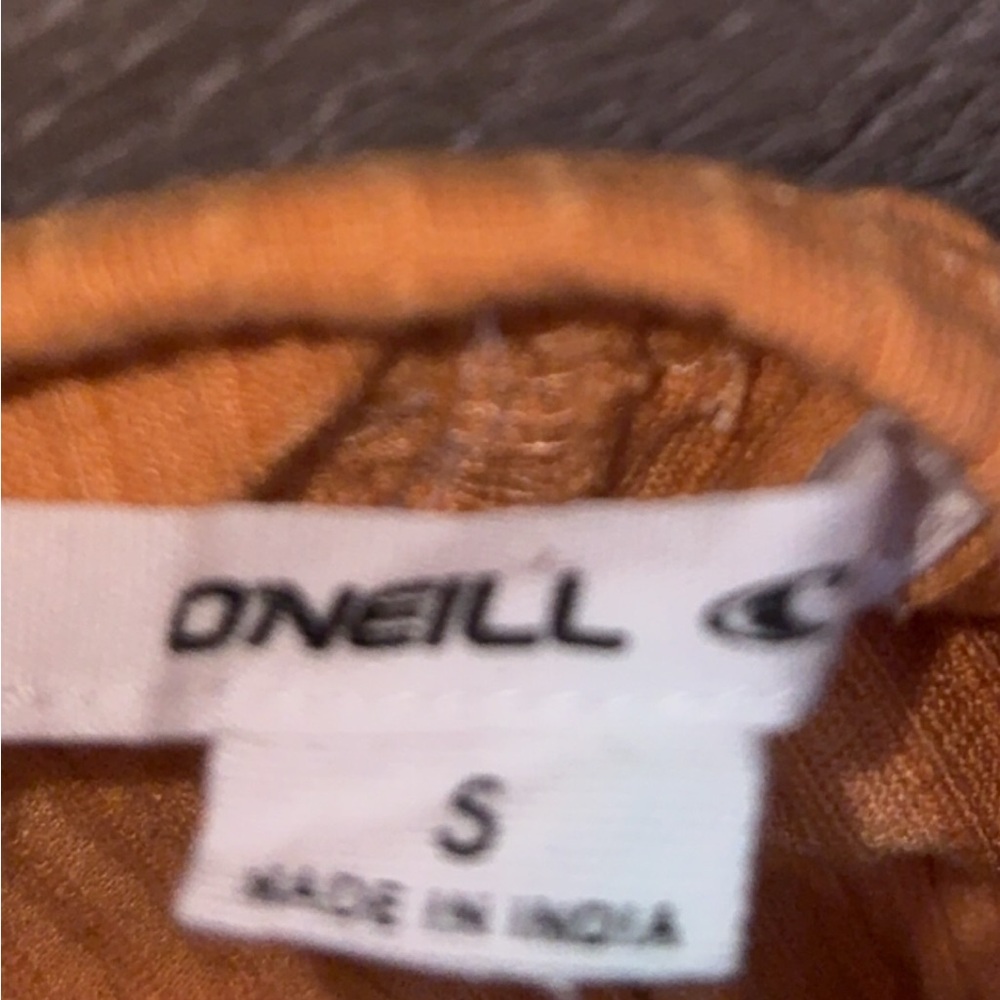 O’Neill Women’s Size Small Summer Slip Dress Above Knee Orange Lightweight - Picture 5 of 7